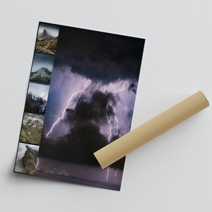 Premium Weather Photo Collage Prints - Create your fog & thunderstorm landscapes