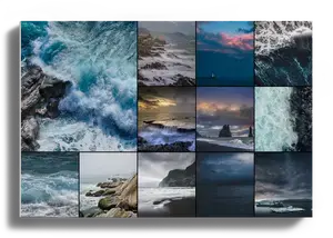 Premium Weather Photo Collage Prints - Create your fog & thunderstorm landscapes