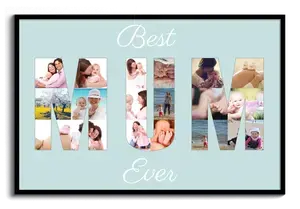 Create a "Best Mum Ever" Photo Collage Gift for Mother's Day