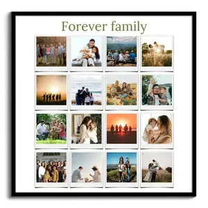 Family Polaroid Photo Collage – personalize yours with names & captions