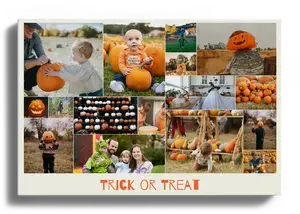 Create Your Halloween Photo Collage with Costumes & Custom Texts