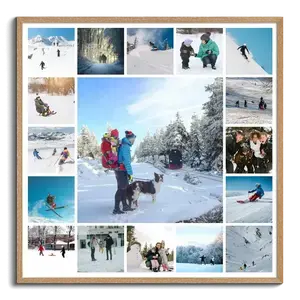 Create Your Perfect Winter Vacation Photo Collage with Personalized Text
