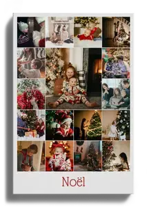 Collage Photo Noël: Famille et Cadeaux
