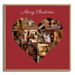 Christmas Family Photo Collage with Custom Text