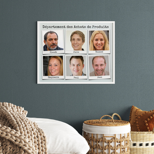 Collage Photo d'Équipe Polaroid pour Entreprise - Affiche Déco de Bureau et Cadeau Collage Photo d'Équipe Polaroid pour Entreprise - Affiche Déco de Bureau et Cadeau