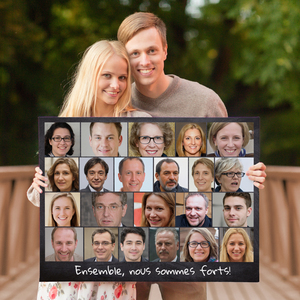 Collage Portrait d'Équipe: Cadeau Motivant pour Bureau ou Événements Collage Portrait d'Équipe: Cadeau Motivant pour Bureau ou Événements