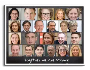 Create Team Spirit Collage for Office Décor and Gifts