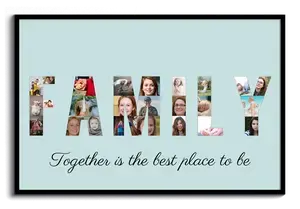 Create Your Personalized "FAMILY" Photo Collage for Cherished Memories