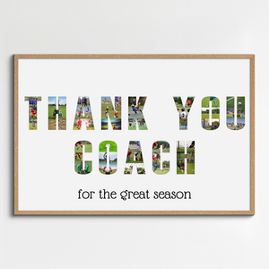 Create a Custom Photo Collage to Thank Your Coach with Personalized Message