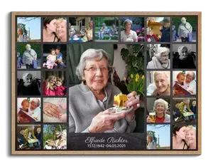 Create Your Personalized Memorial Photo Collage - 24 Memories in Tribute