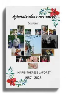 Collage Souvenir Cœur: 15 Photos, Texte Personnalisés pour Hommage Émotionnel