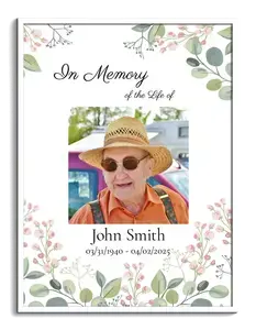 Create a Memorial Photo with Floral Background