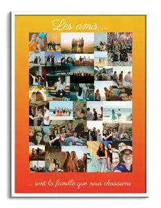 Collage Amis Personnalisée : Souvenirs Partagés