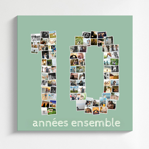 Créez une mosaïque photo en "10" pour aniversaires et célébrations Créez une mosaïque photo en "10" pour aniversaires et célébrations