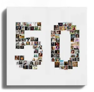 Create a Stunning '50' Photo Collage for Birthdays & Anniversaries