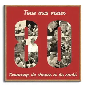 Créez une Collage Photo «80» unique pour anniversaire ou amitié Créez une Collage Photo «80» unique pour anniversaire ou amitié