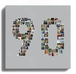 Create a Stunning '90' Photo Collage for Milestones & Birthdays