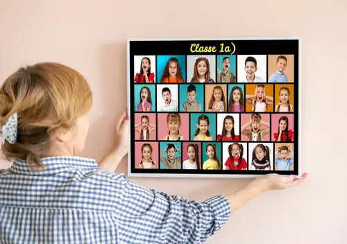 Photo de groupe classe/école personnalisée