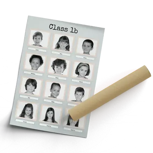 Create Your Own Retro Black & White Class Photo Collage