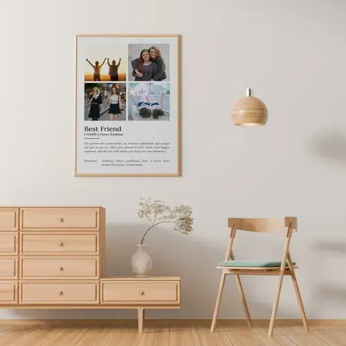 "Customizable 'Best Friend' Definition Poster"