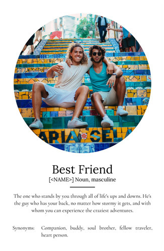 Create Your Personalized Best Friend Definition Poster - Customizable Gift