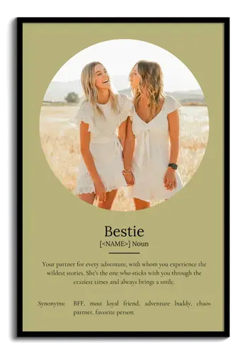 Create a Personalized 'Bestie' Definition Poster with Your Photos