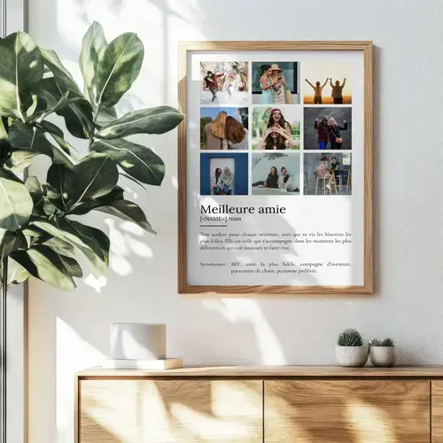 Poster Définition "Bestie" - Cadeau Personnalisé