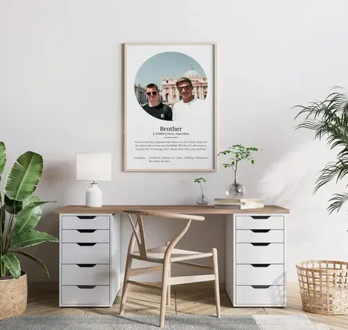 Personalized Brother Definition Poster