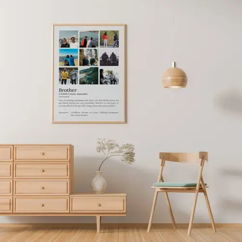 Personalized Brother Definition Poster