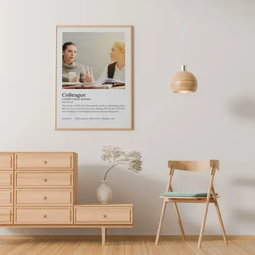Personalized "Colleague" Definition Poster