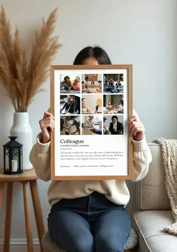 Personalized "Colleague" Definition Poster