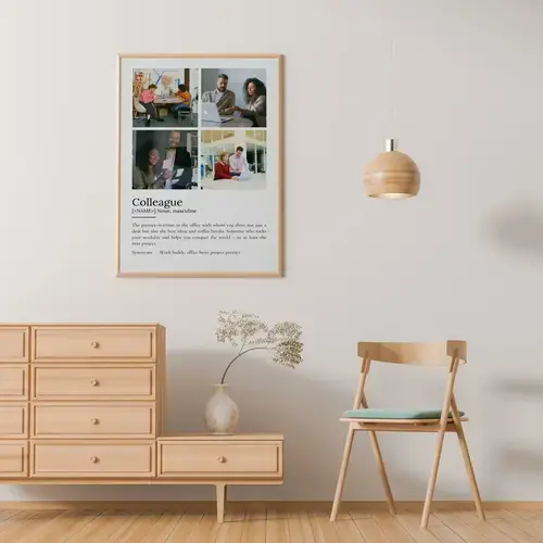 Personalized Colleague Definition Poster