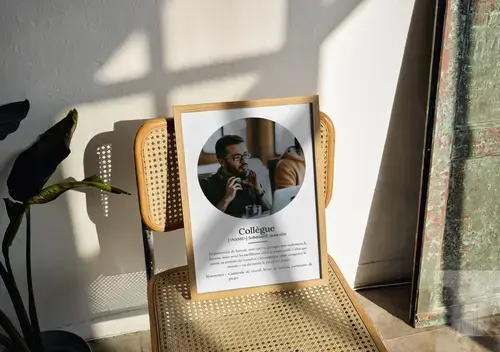 Poster Définition Personnalisé "Collègue"