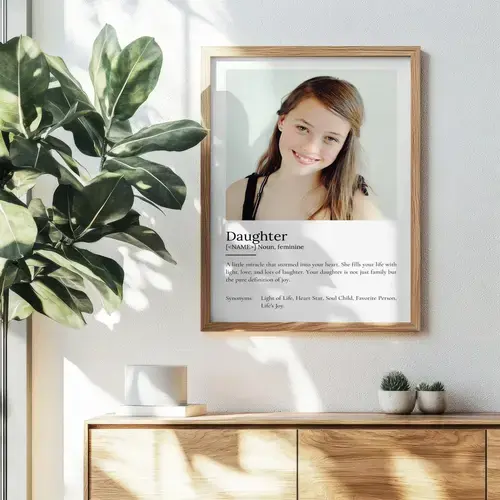 Daughter Definition Poster - Customizable Gift