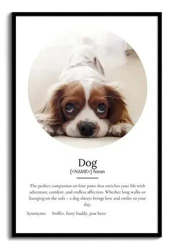 Personalize Your Dog Definition Poster – Cherish Every Adventure & Smile
