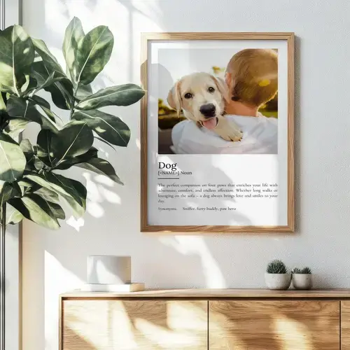 Dog Definition Poster - Personalized Gift