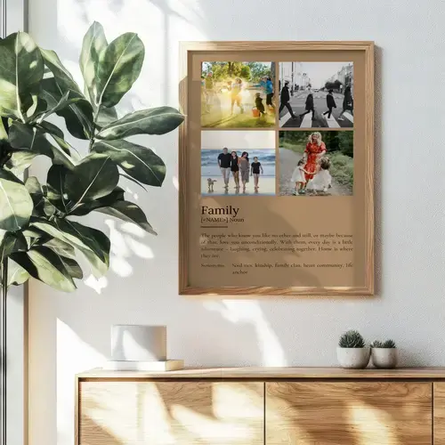 Family Definition Poster - Personalized Gift