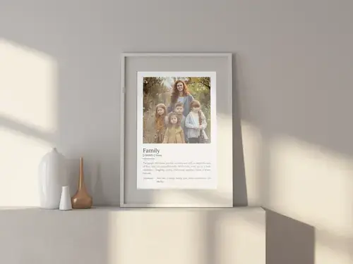 Family Definition Poster - Personalized Gift