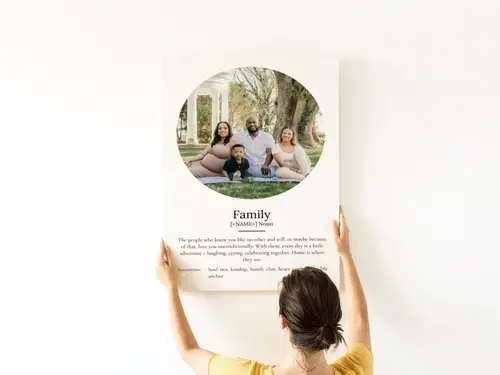 Family Definition Poster - Personalized Gift