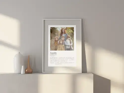 Poster Définition "Famille" personnalisé