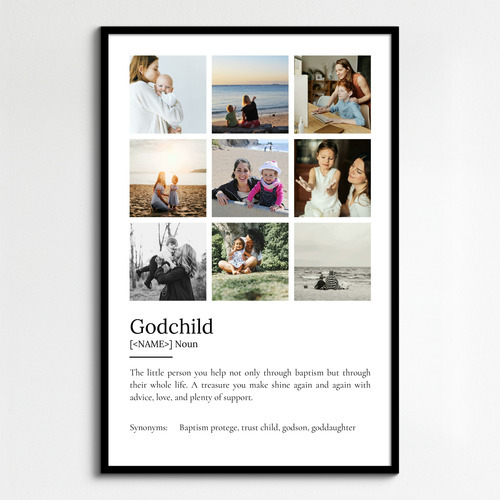 Create a Custom Godchild Definition Poster with Personal Photos