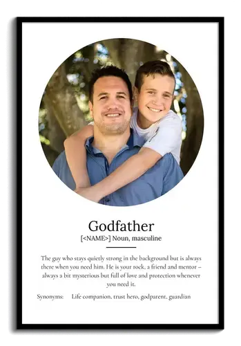 Create Your Personalized Godfather Definition Poster with Custom Photos