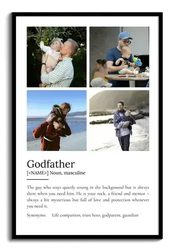 Create Your Personalized Godfather Definition Poster with Custom Photos