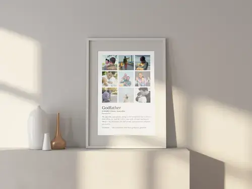 Personalized 'Godfather' Definition Poster
