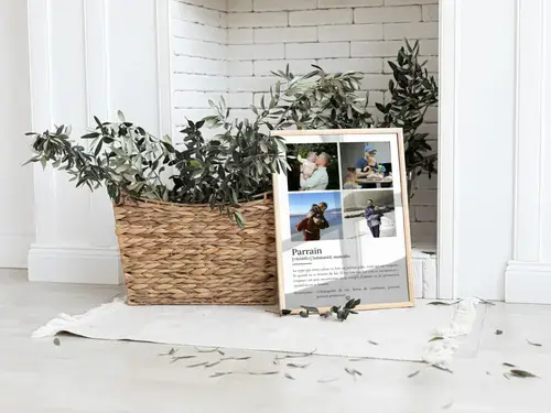 Poster Définition Parrain - Cadeau Personnalisé