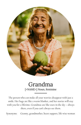 Create a Custom Grandma Definition Poster - Add Your Photos