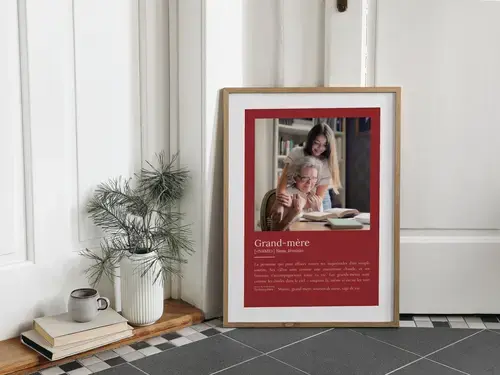 Poster de définition personnalisé 'Mamie'