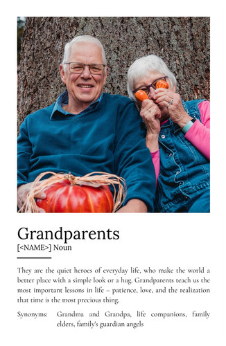 Create a Personalized Grandparent Definition Poster - Cherish Special Moments