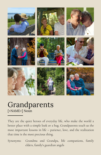 Create a Personalized Grandparent Definition Poster - Cherish Special Moments