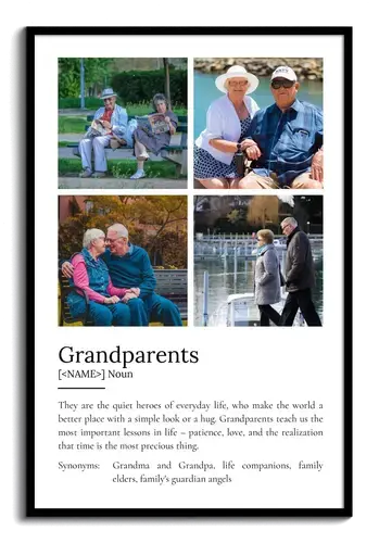 Create a Personalized Grandparent Definition Poster - Cherish Special Moments